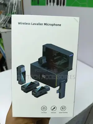 This Is a 4-in-1 Wireless Lavalier Microphone System Withcharging Case