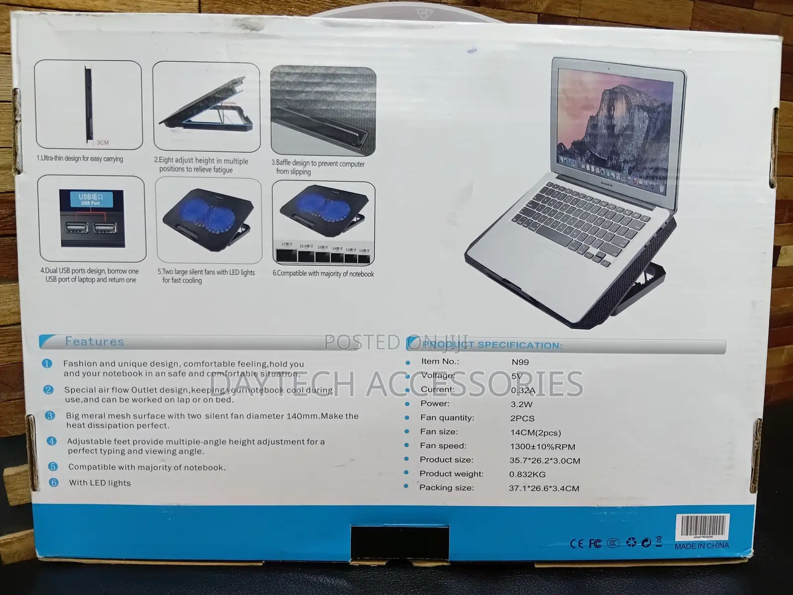 This Is a Sky Dude N99 Notebook Laptop Cooling Partner.