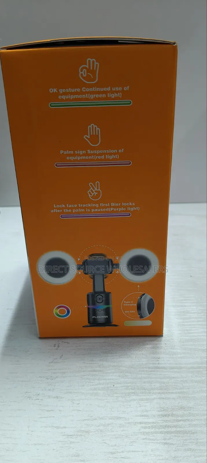 Plokama A20 Pro 360° Ai Tracking Phone Stand for Tiktok Live