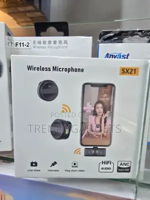 Sx21 Wireless Microphone Kit Anc Noise Reduction Vlog