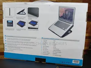 N99 Laptop Cooling Pad With 2 Fans for Laptop - Black