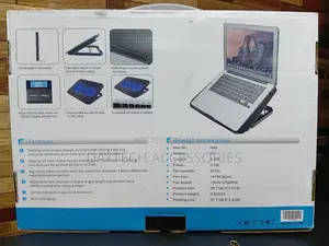 N99 Laptop Cooling Pad With 2 Fans for Laptop - Black