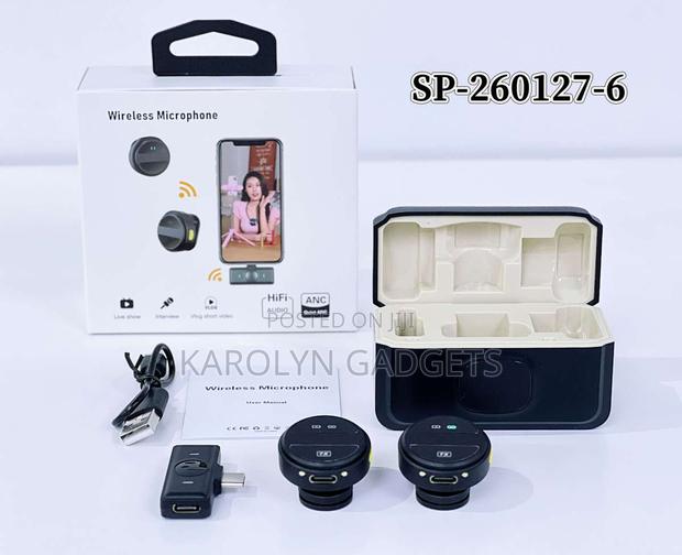 Sx21 Wireless Lapel Mic Noise Cancel Vlogging Kit
