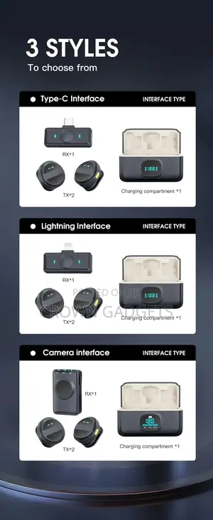 Sx21 Wireless Lapel Mic Noise Cancel Vlogging Kit