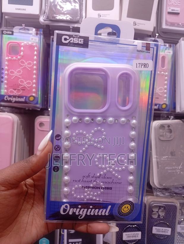 iPhone 11 Pro Purple Case With Pearl Accents - main view