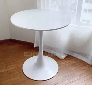 Round White Marble Table