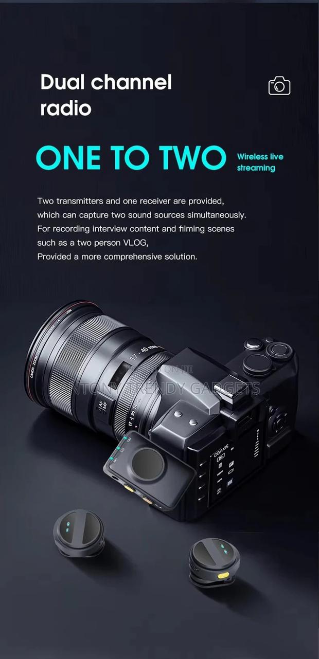 Sx21 Wireless Mic Kit for Live Streaming Content Creation - thumbnail 3