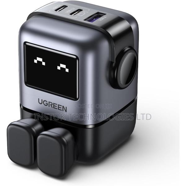 Ugreen Uno Charger 65w 3-Port Robot Gan Fast Charger