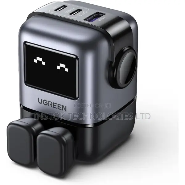 Ugreen Uno Charger 65w 3-Port Robot Gan Fast Charger