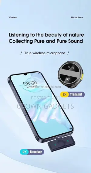 Sx21 Wireless Lavalier Microphone Plug Play Phone Cam