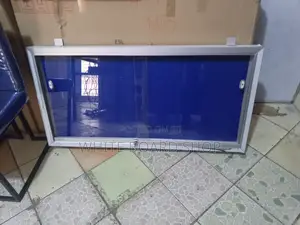Hospital Sliding Glass Pin Board 48" X24"