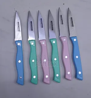 6pcs Stainless Steel Serrated Steak Fruit Knife Set - Bz