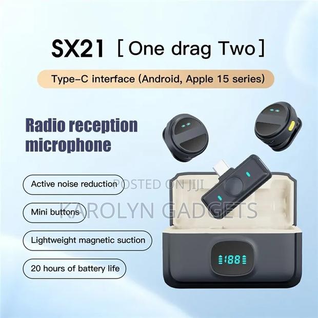 Sx21 Portable Wireless Mic iPhone Android Camera 20m - thumbnail 2