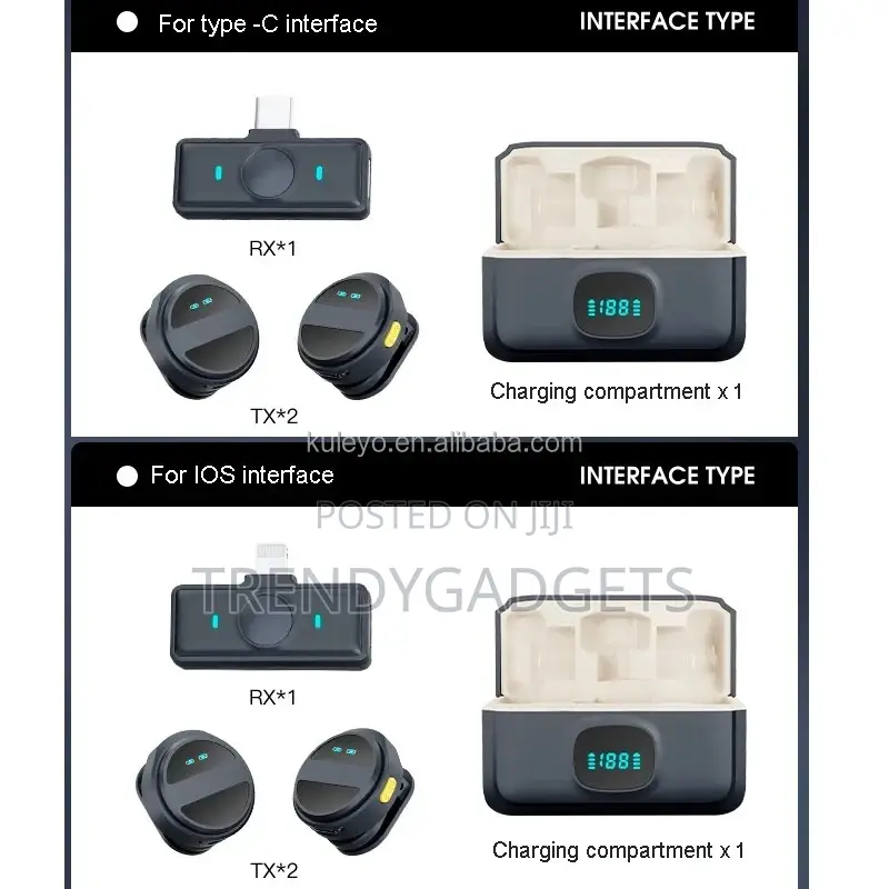 Sx21 Portable Wireless Mic iPhone Android Camera 20m