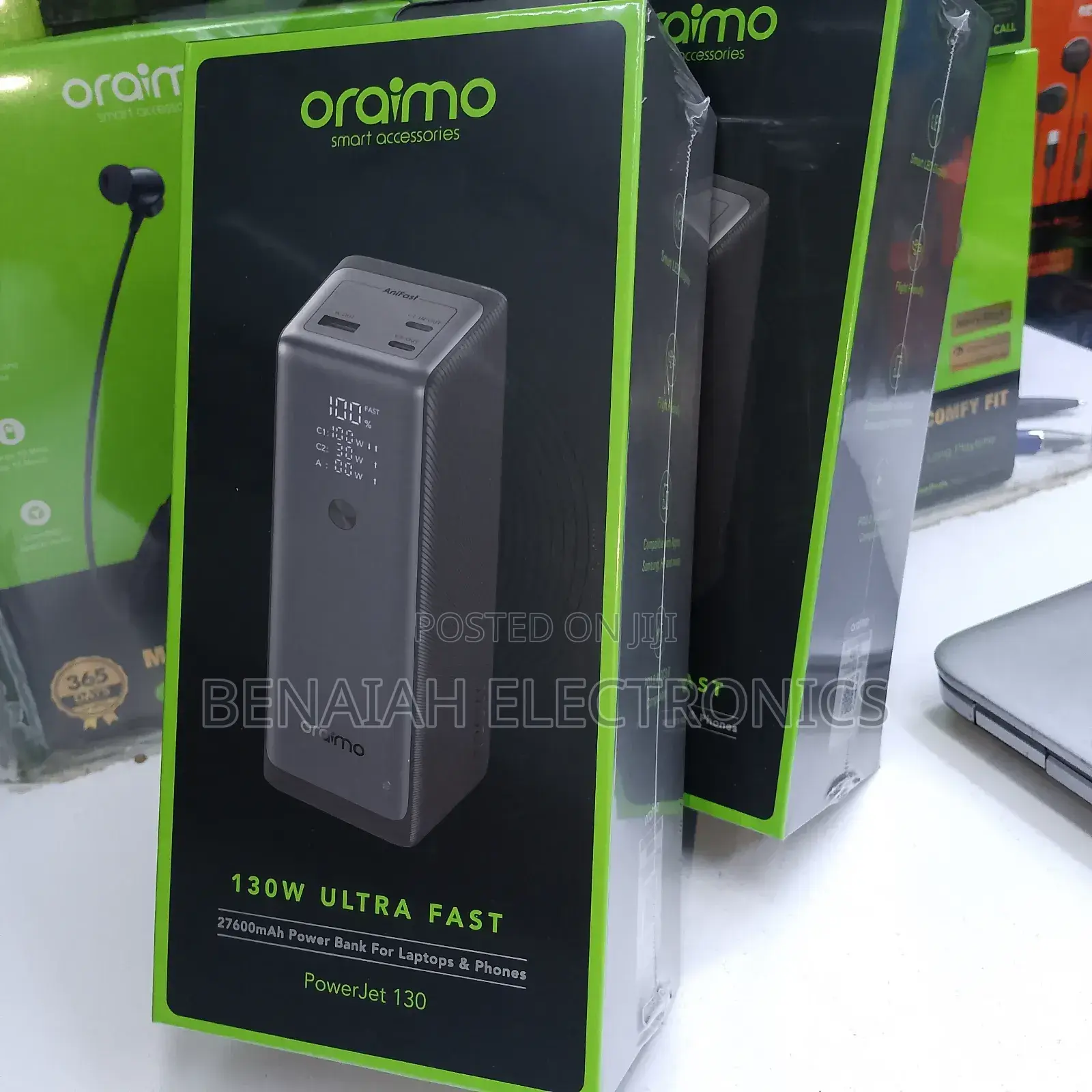 Oraimo Laptop Powerbank,Fast Charging Portable 27600mah130 Watts