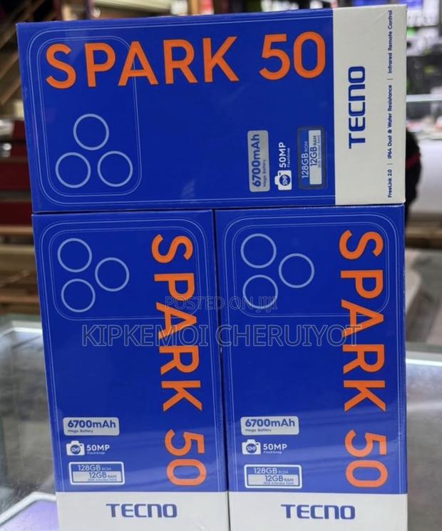 New Tecno Spark 50 128 GB Black - thumbnail 2