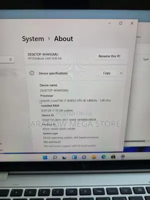 Laptop HP EliteBook x360 1030 G4 8GB Intel Core i7 SSD 256GB