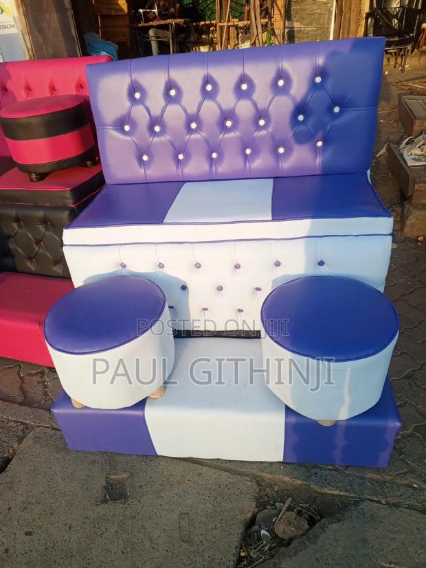 Purple Pedicure Bench - main view