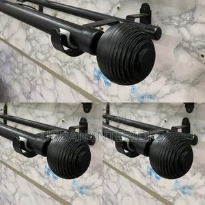 Black Jua Kali Curtain Rods Locally Fabricated Curtain Rods
