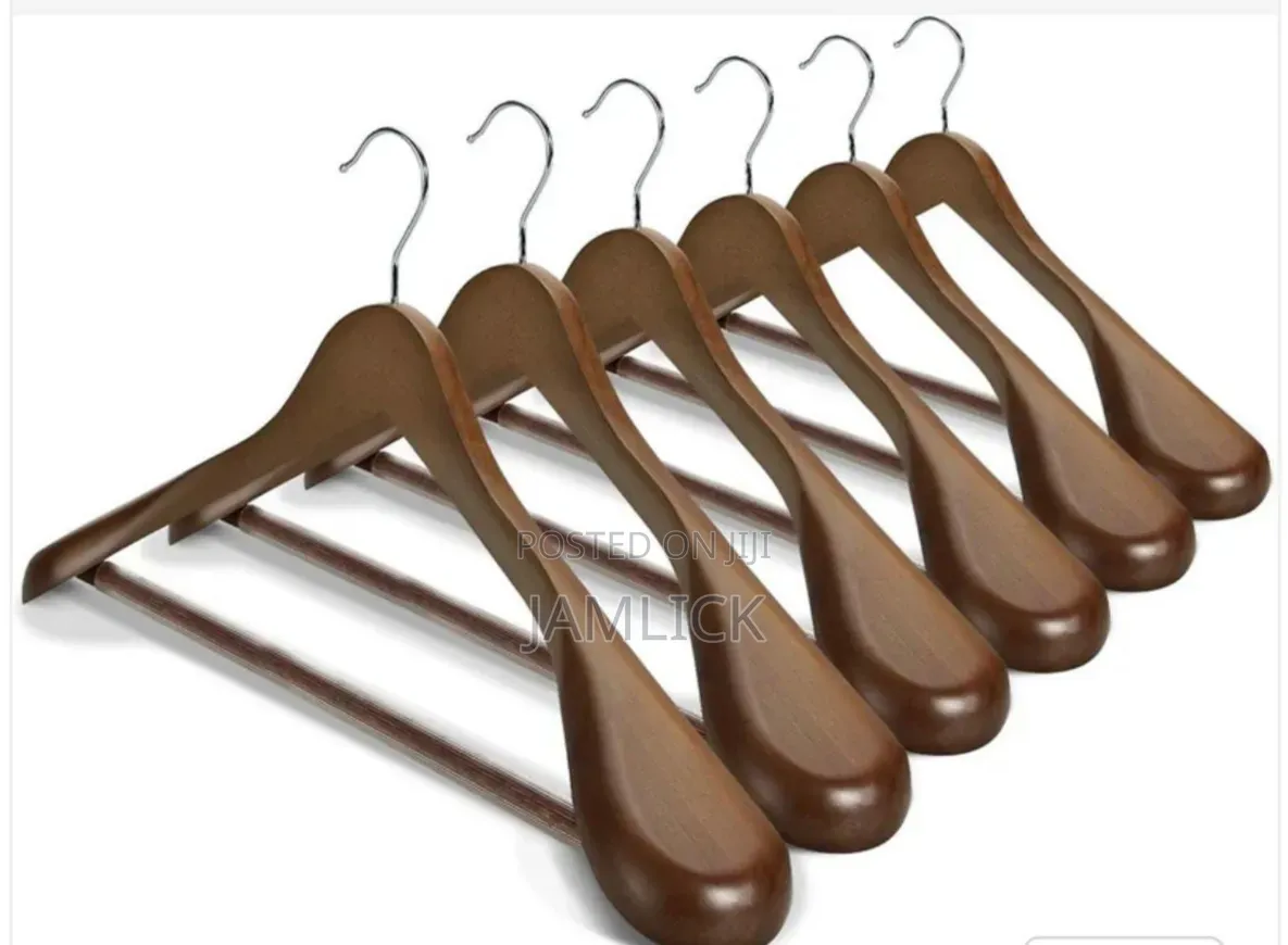 10pcs Wooden Suit Clothes Hangers - Hm