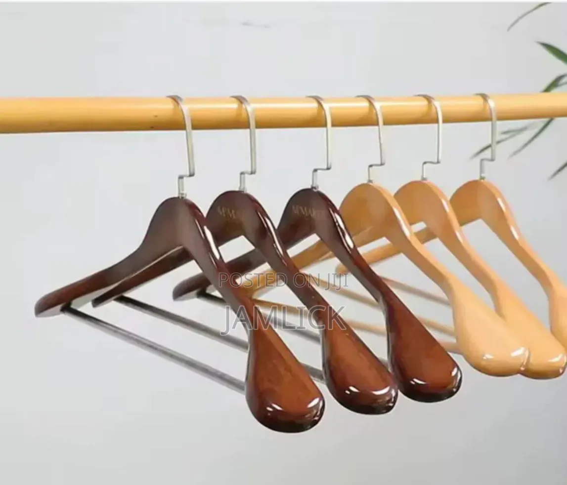 10pcs Wooden Suit Clothes Hangers - Hm