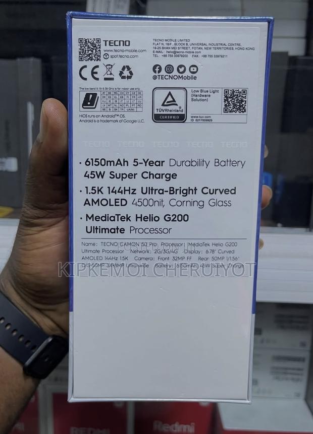 New Tecno Camon 50 Pro 256 GB Black - thumbnail 3