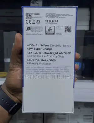 New Tecno Camon 50 256 GB Black