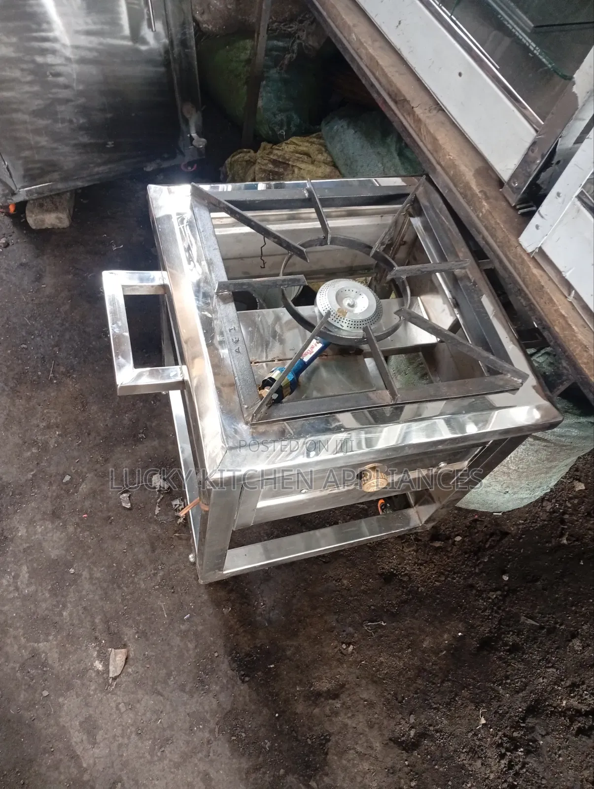 Stainless Steel Single High Pressure Burner.
