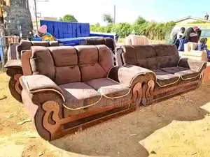 Brown Permanent Sofa Seat