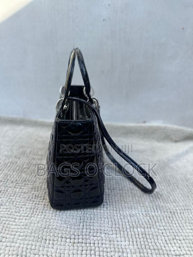 Original Christian Dior Lady Dior Medium - Black Patent Leather - thumbnail 5
