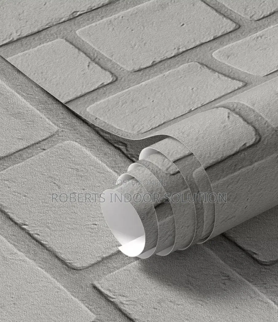 Light Gray Brick Wallpaper
