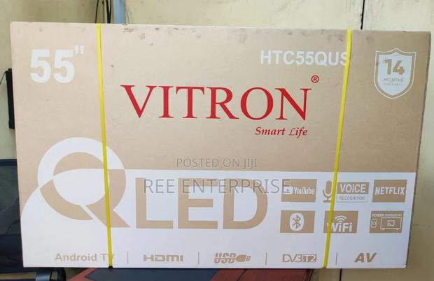 *Vitron 55" Qled Smart Android Frameless With Bluetooth - thumbnail 2
