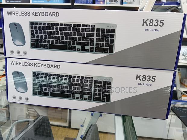 Rechargeable Bluetooth Keyboard and Mouse - Black