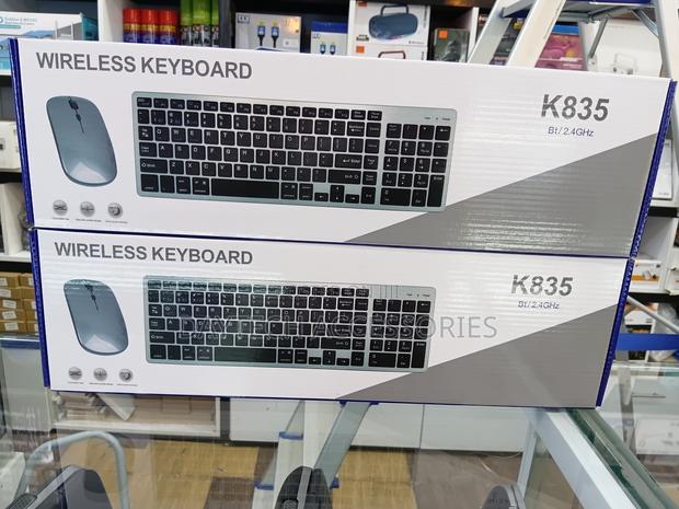  Rechargeable Bluetooth Keyboard and Mouse - Black - thumbnail 3