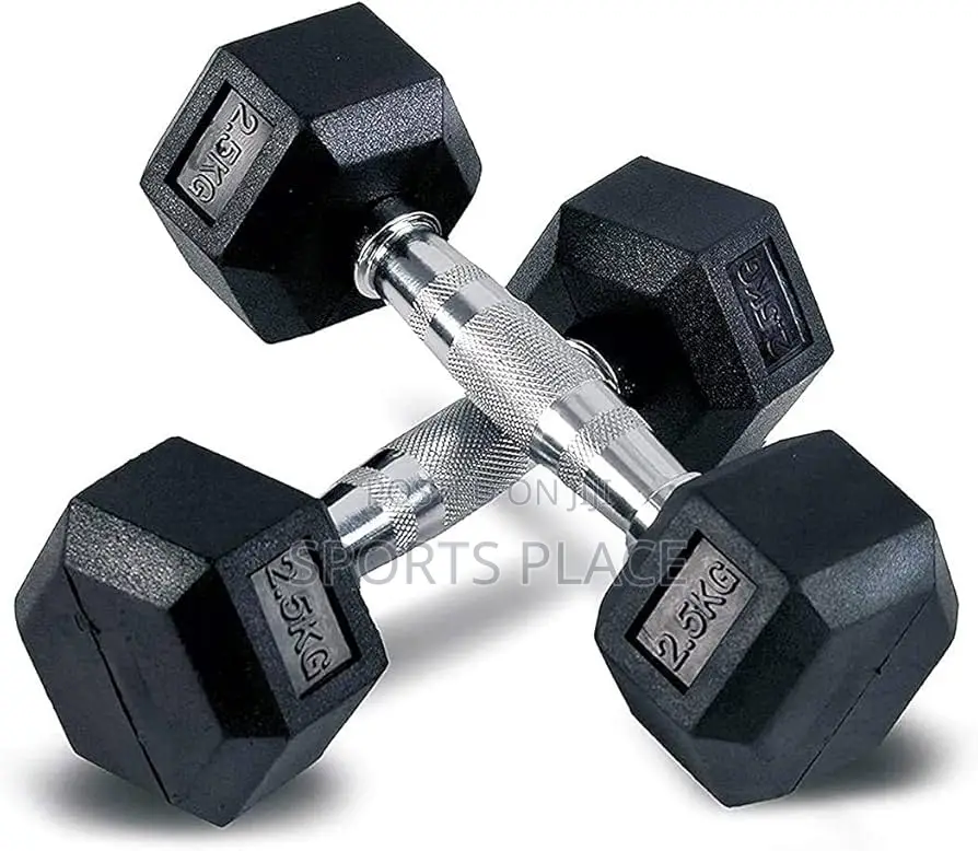 2.5kg Hexagonal Dumbells Pair(2)
