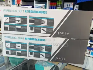 Rechargeable Wireless Keyboard Mouse Combo - Black