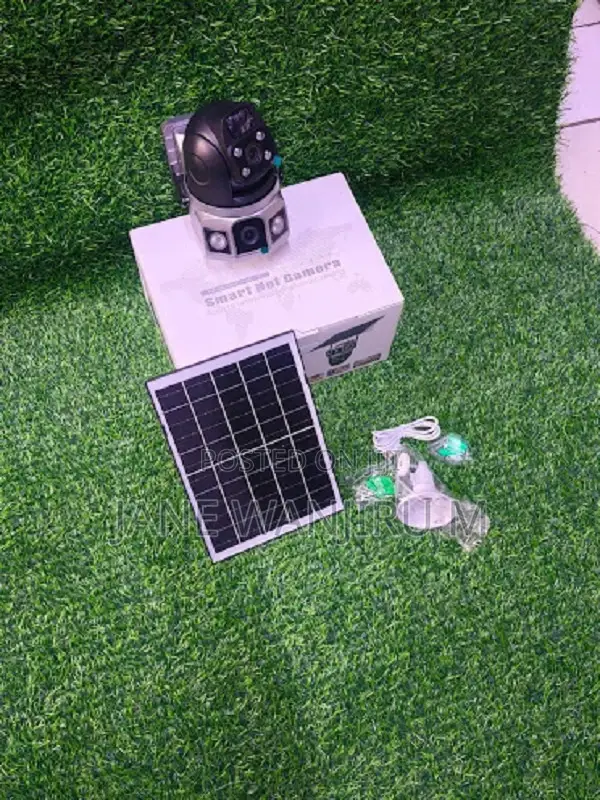 New V380 Smart Wifi Dual Lense PTZ Solar Camera