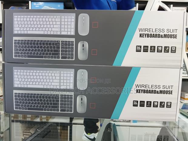 Rechargeable Wireless Keyboard Mouse Combo for Pc Smart Tv