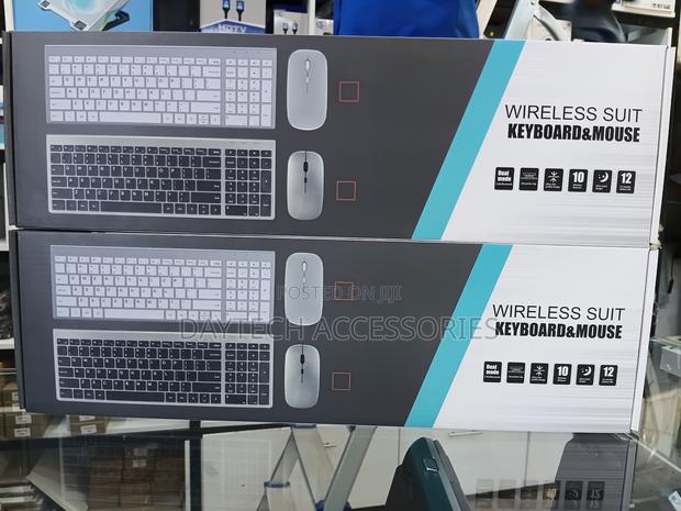 Rechargeable Bluetooth Wireless Keyboard Mouse Combo for Laptop Pc - thumbnail 3