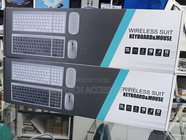 Rechargeable Bluetooth Wireless Keyboard Mouse Combo for Laptop Pc - thumbnail 2