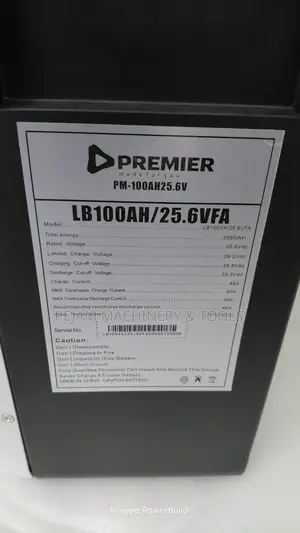 Premier Lithium Battery 100ah 25.6v/2.5kw