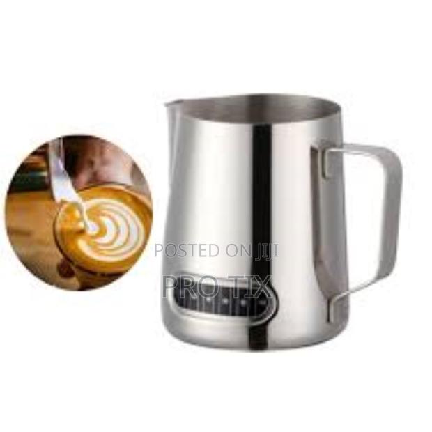 600ml Milk Frothing Jug Stainless Steel With Thermometer