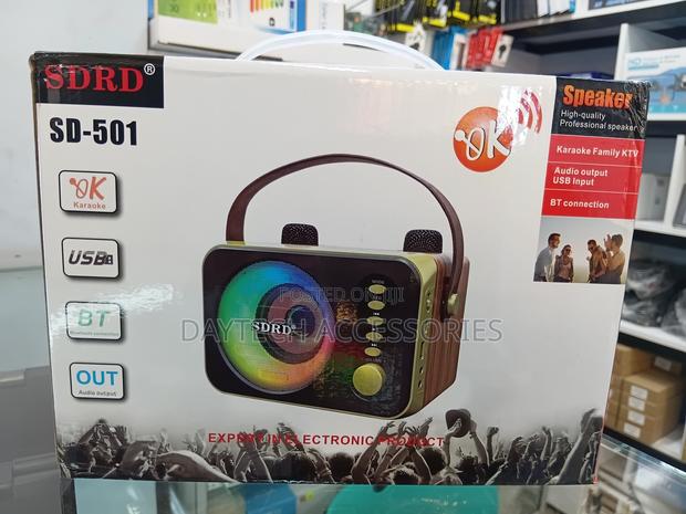This Is a SDRD Sd-501 Portable Bluetooth Karaoke Speaker - thumbnail 2