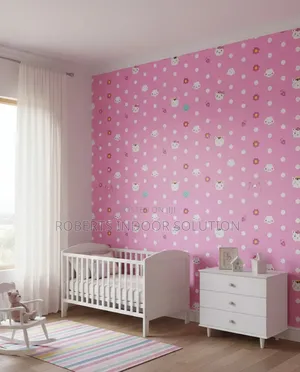 White Polka Dot Pattern Wallpaper
