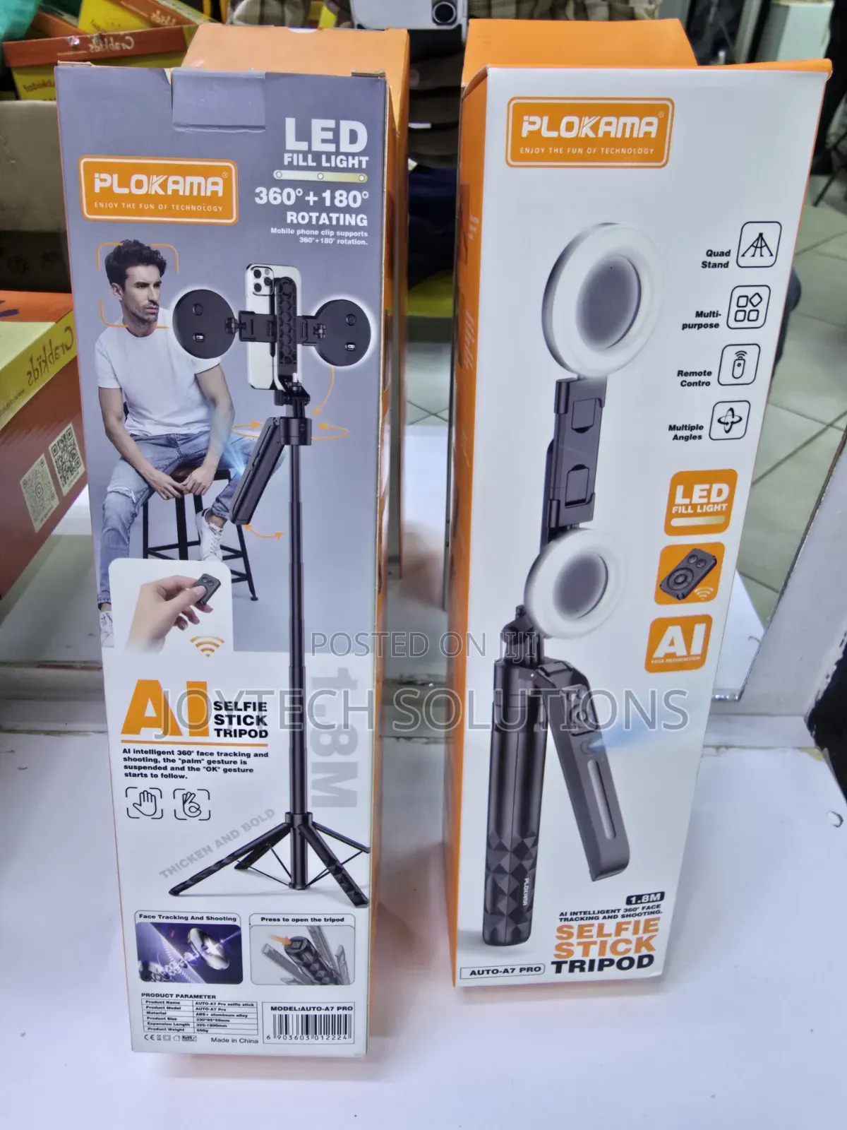  Selfie Stick Tripod Ai Tracking 360° Plokama A7 Pro Bluetooth