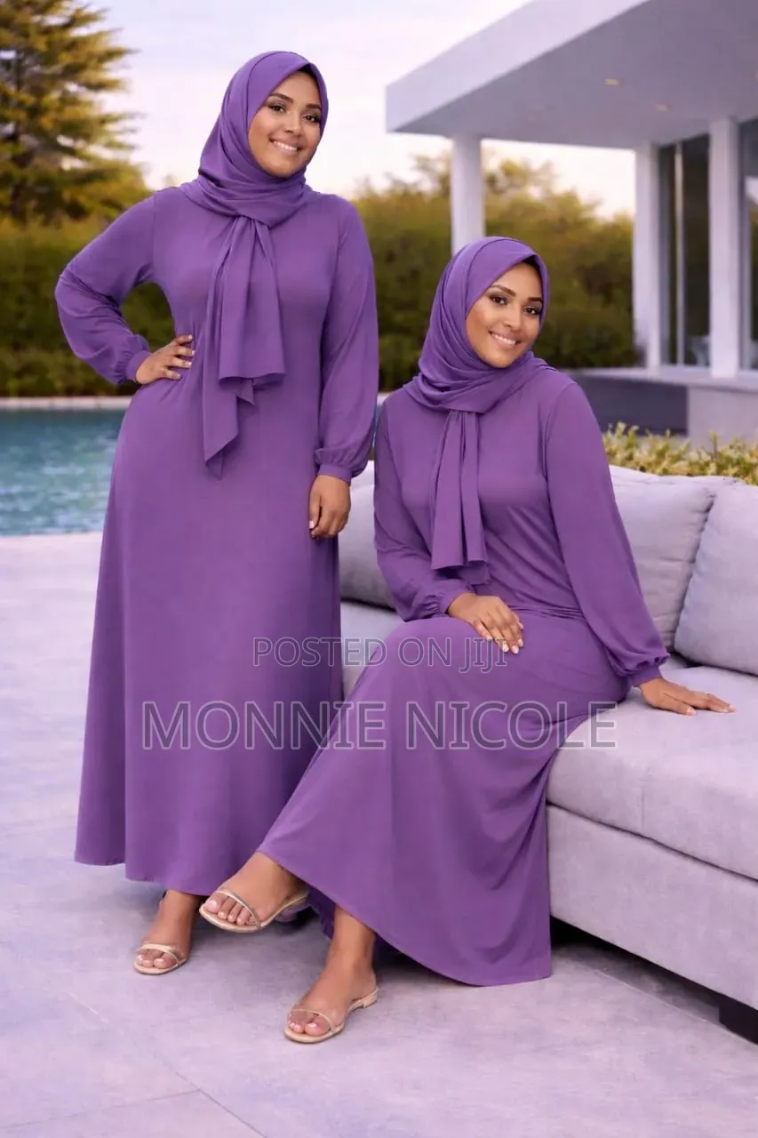 Burgundy Islamic Women Fashion+Hijab