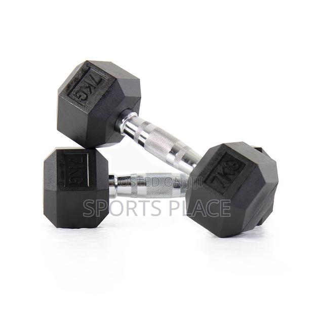 7.5kg Hexagonal Dumbells - Hex Dumbell Pair