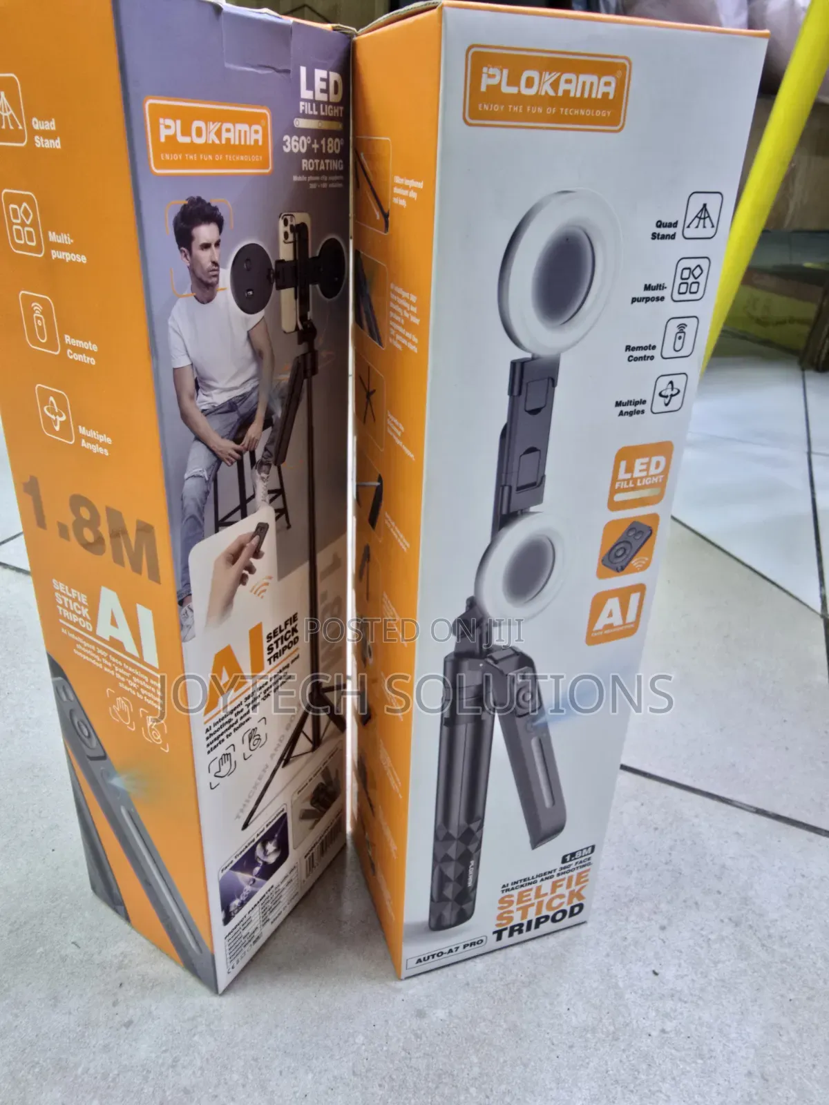  Selfie Stick Tripod With Ai Face Tracking Plokama A7 Pro 360° 1.8m