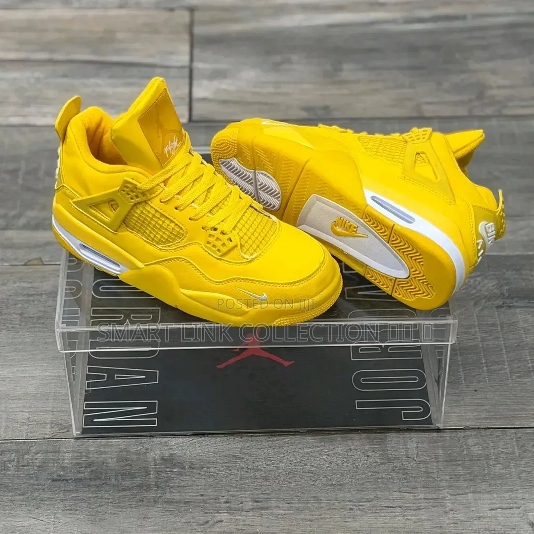 Yellow Air Jordan 4 *Bike*