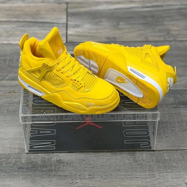 Yellow Air Jordan 4 *Bike*